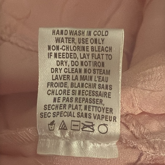 KOMAROV V-NECK EMBELLISHED LAYERED CHIFFON PINK DRESS SIZE S PARTY WEDDING EVENT - Picture 10 of 11